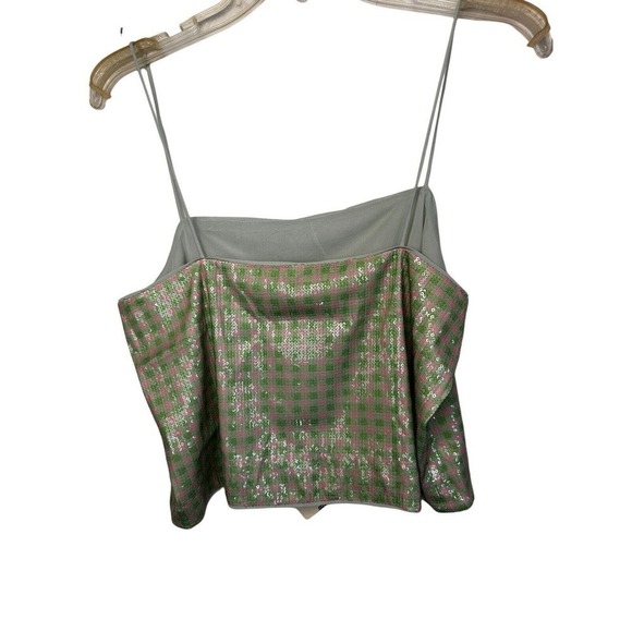 Baum Und Pferdgarten Jovana Sequin Cami Tank Top Gingham Small - Picture 11 of 13